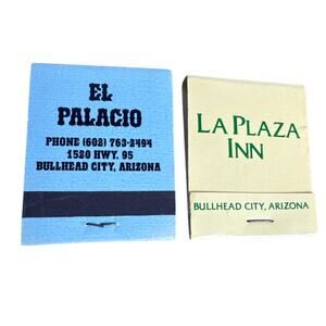 Vintage BullHead Arizona AZ Matchbooks Unstruck Full Casa Serrano El Palacio